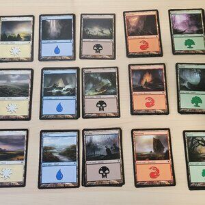 MTG Bundle of 54 MAGIC THE GATHERING Innistrad 2011 Land Cards, Complete Set